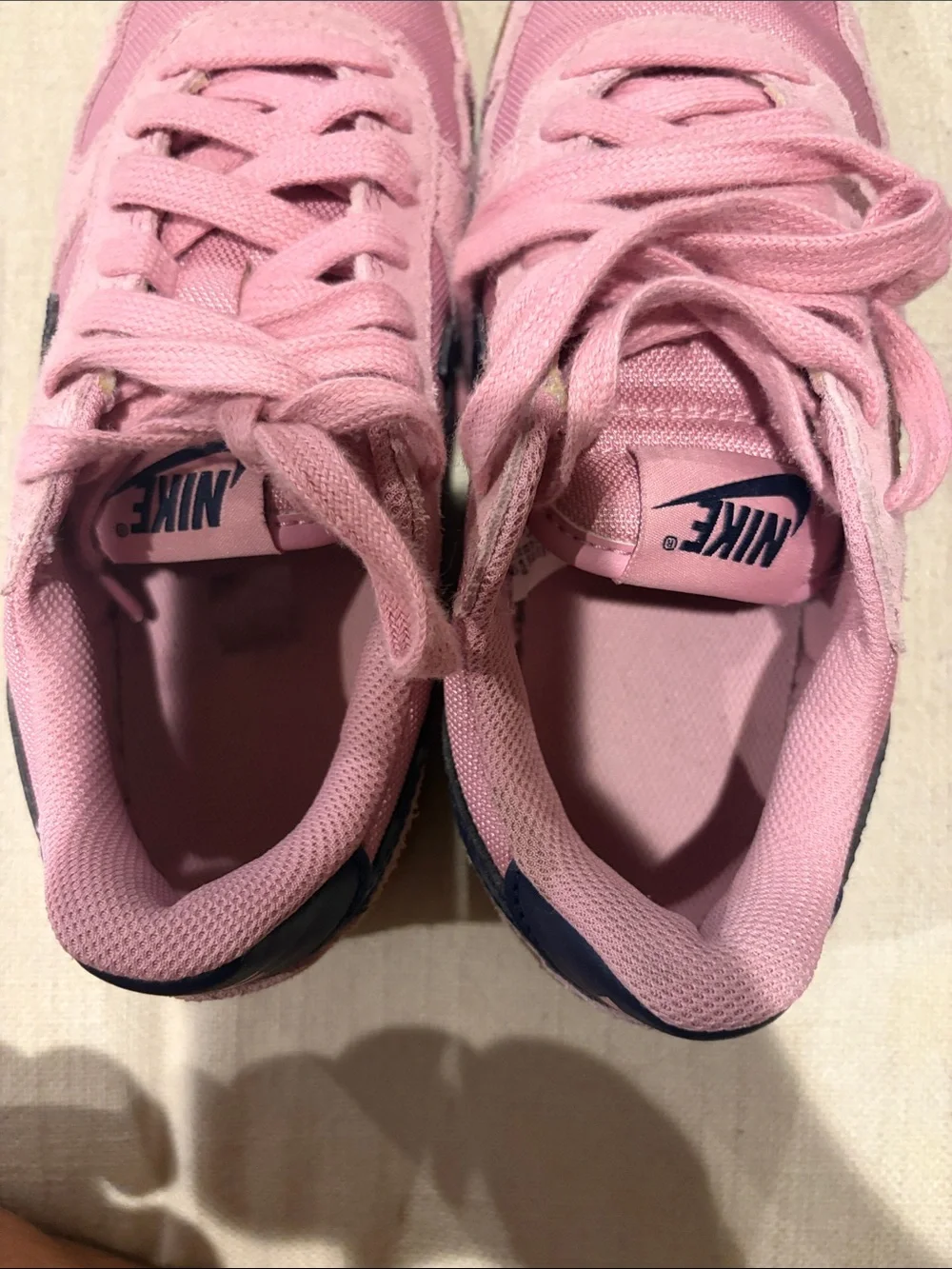 nike field general '82 bubblegum pink/navy suede sz 4y